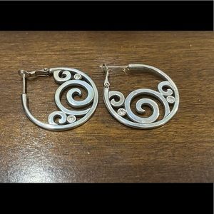 Brighton London Groove Hoop Earrings